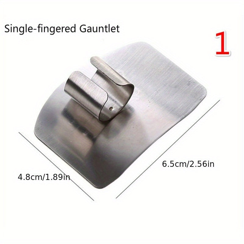 1pc, Finger Guard Stainless Steel Finger Guard For Slicing Reusable Finger Guard Kitchen Finger Guard Metal Finger Guard Cutting Protector Safety Cutting Tools Kitchen Accessaries Kitchen Tools