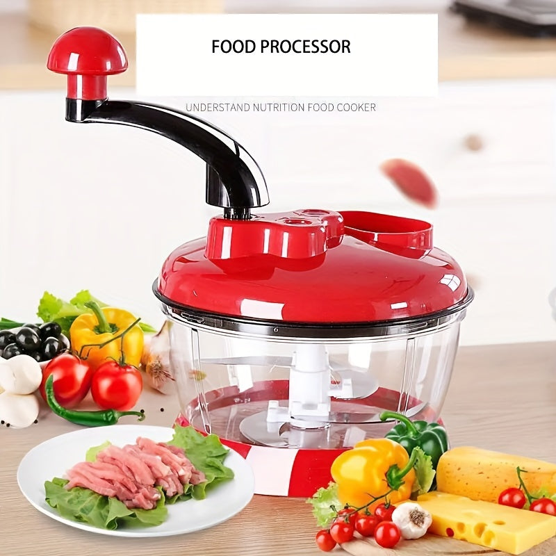 1pc, Multifunctional Vegetable Cutter and Garlic Grinder - Manual Kitchen Gadget for Easy Fruit and Vegetable Preparation