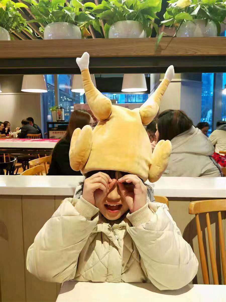 Funny And Interesting Turkey Hat,dancing chicken leg hat