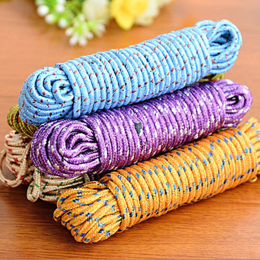 1pc Multi-functional Drying Rope, Outdoor Clothesline, Balcony Laundry Rope, Camping Accessories, 196.85/393.7/787.4 Inch