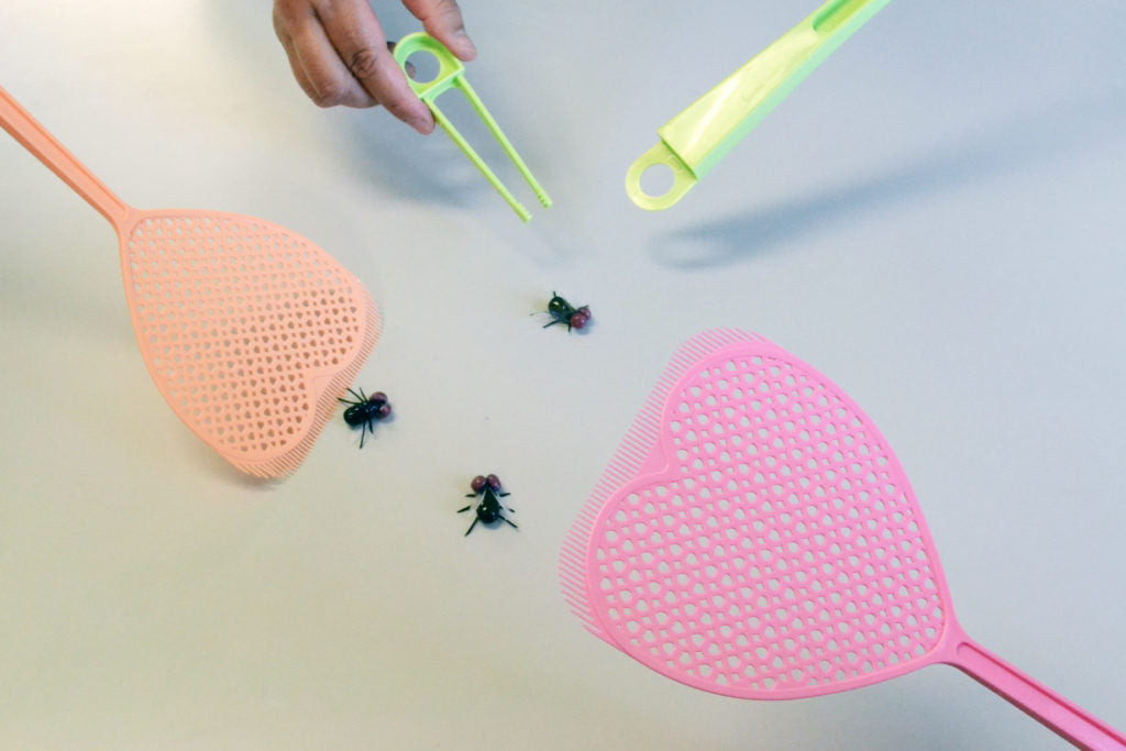 Japan produces fly swatters  (Random color selection)