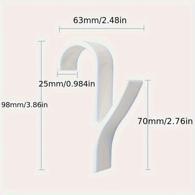 1pc White Heating Radiator Hook, Multi-Purpose Coat Hook, Towel Hook Rack, Radiator Hook, Bathroom Clothes Storage Hanger, Soft Scarf Rack, Towel Rack, Home Organization And Storage Supplies, Bathroom Accessories, Bedroom Accessories