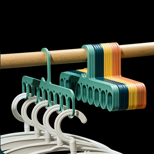 1pc Multi-Port Sock Clip Hanger, Clothes Support, Clothes Drying Rack, Multifunction Plastic Sock Storage Hangers, Household Space Saving Organizer, Wardrobe Organizer, Closet Organizer, Bedroom Accessories, Home Organization And Storage Supplies