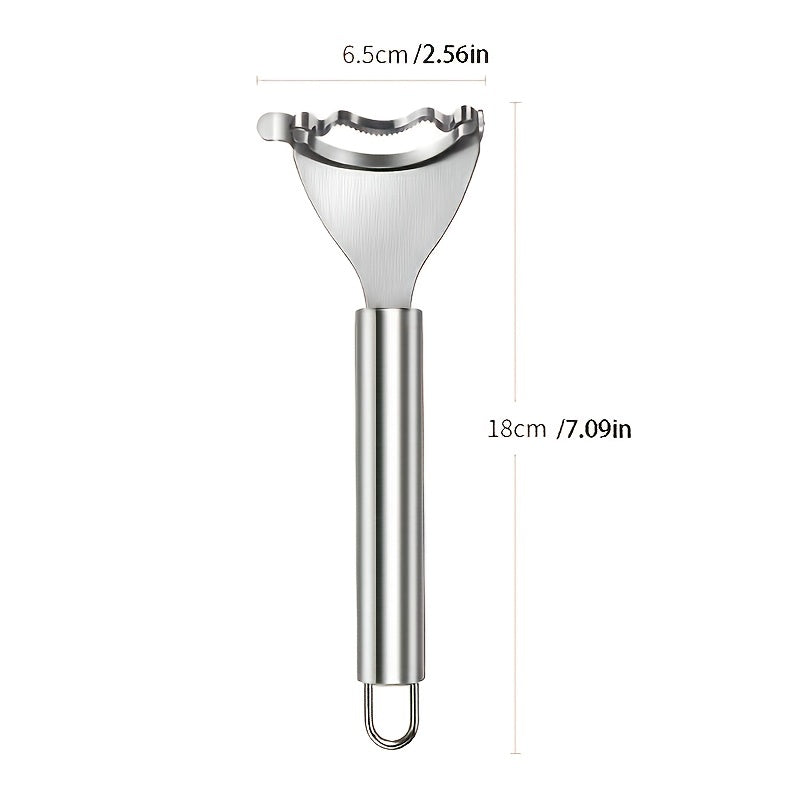 1pc, Stainless Steel Corn Cob Stripper - Multifunctional Vegetable Peeler for Kitchen - Reusable Corn Thresher