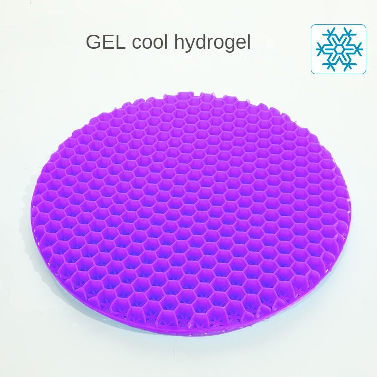 Honeycomb gel cushion, round, long sitting, not tired, car seat, soft ice cushion, office, household stool, buttocks, cool pad