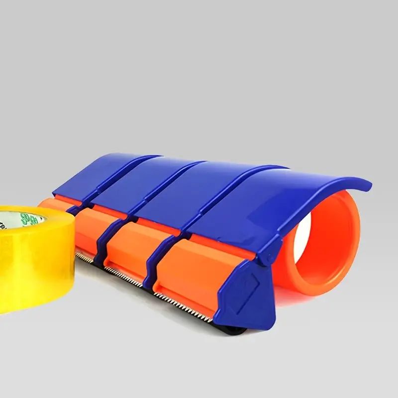 1/2pcs Portable Packing Tape Dispenser, Ergonomic Packing Tape Aid, Shipping Mobile Carton Sealing Tool, Express Packer, Lightweight Handheld Heavy Duty Tape Cutter For Factory, Workshop Packers And Contractors