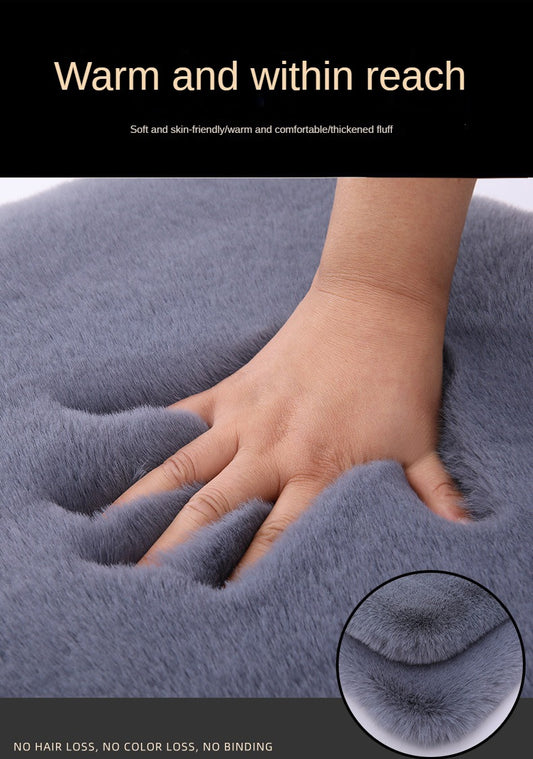 Winter Car Seat Cushion Plush Three-Piece Set