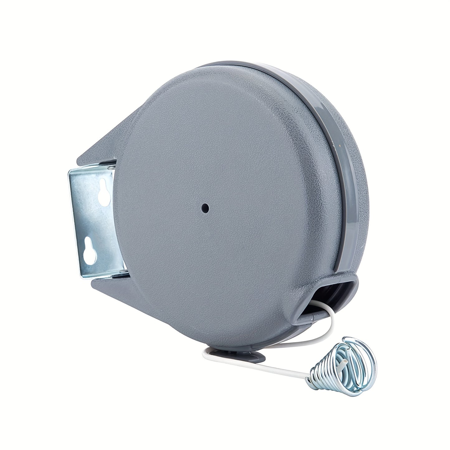 1pc Heavy Duty 40 Feet Retractable Clothesline - Indoor/Outdoor Wall Mounted Washing Line for Wet/Dry Laundry - Easy Installation - Grey