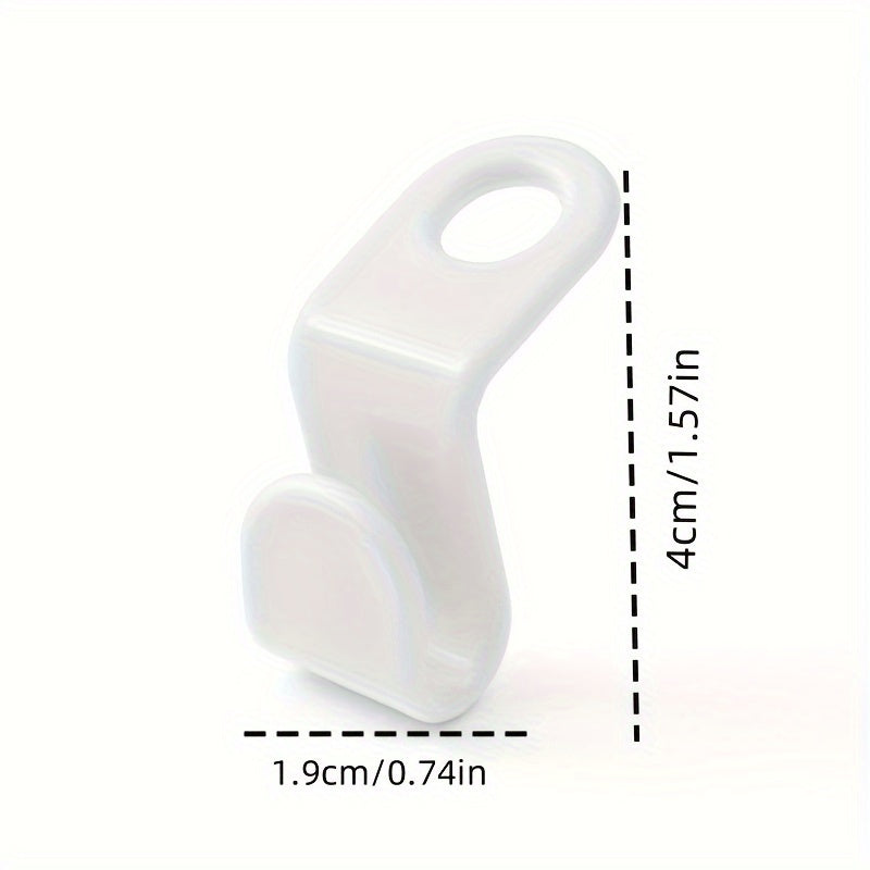50pcs/set Plastic Clothes Hanger Connector Hooks, Durable Heavy Duty Hooks For Clothes, Household Space Saving For Clothes Organization Of Closet, Wardrobe, Home, Dorm, Back To College Essential