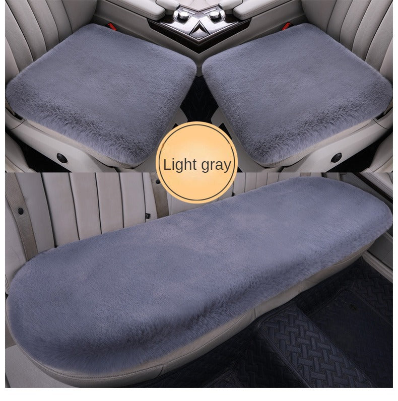 Winter Car Seat Cushion Plush Three-Piece Set