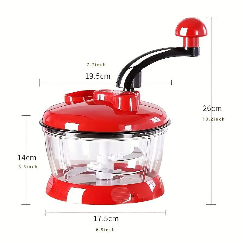 1pc, Multifunctional Vegetable Cutter and Garlic Grinder - Manual Kitchen Gadget for Easy Fruit and Vegetable Preparation