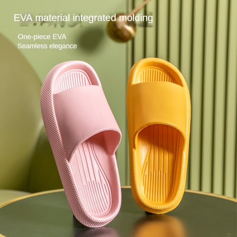 Slippers     Household non-slip slippers Bath Slippers,Cloud Slides Ultra-Comfortable Cushioned Slippers