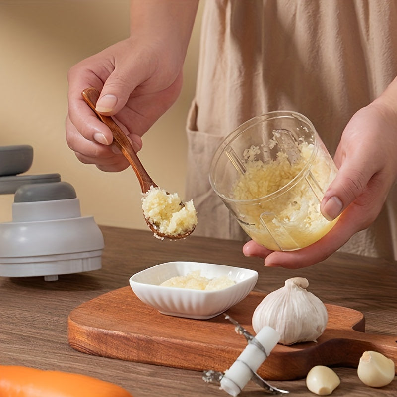 1pc, Vegetable Cutter, Multifunctional Garlic Masher, Garlic Grinder, Garlic Crusher, Vegetable Chopper, Creative Fruit Crusher, Manual Garlic Masher, Food Processor, Kitchen Stuff, Kitchen Gadgets