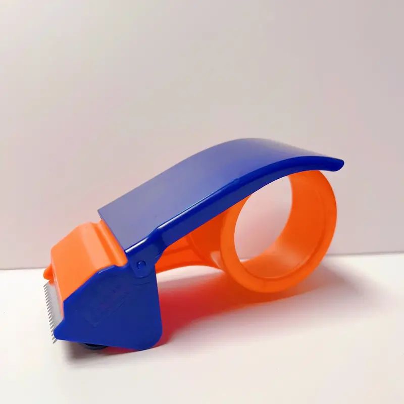 1/2pcs Portable Packing Tape Dispenser, Ergonomic Packing Tape Aid, Shipping Mobile Carton Sealing Tool, Express Packer, Lightweight Handheld Heavy Duty Tape Cutter For Factory, Workshop Packers And Contractors