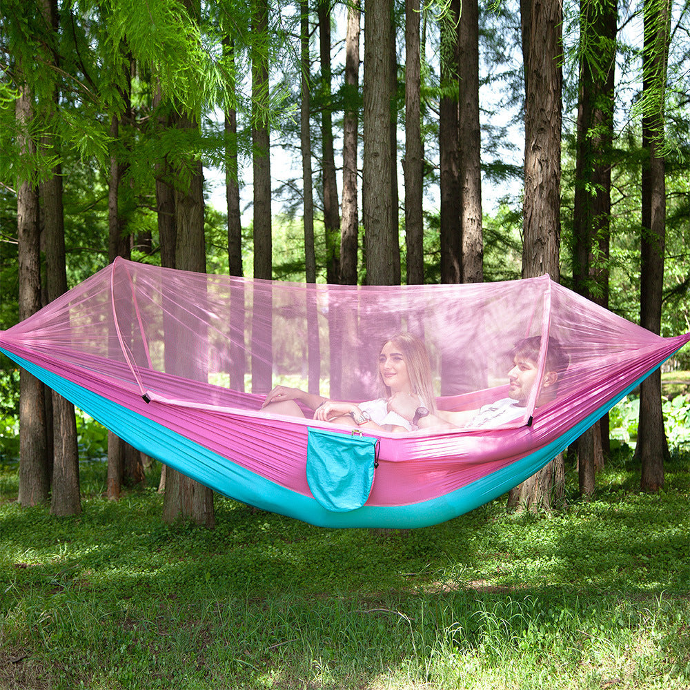 Double hammock outdoor mosquito-proof