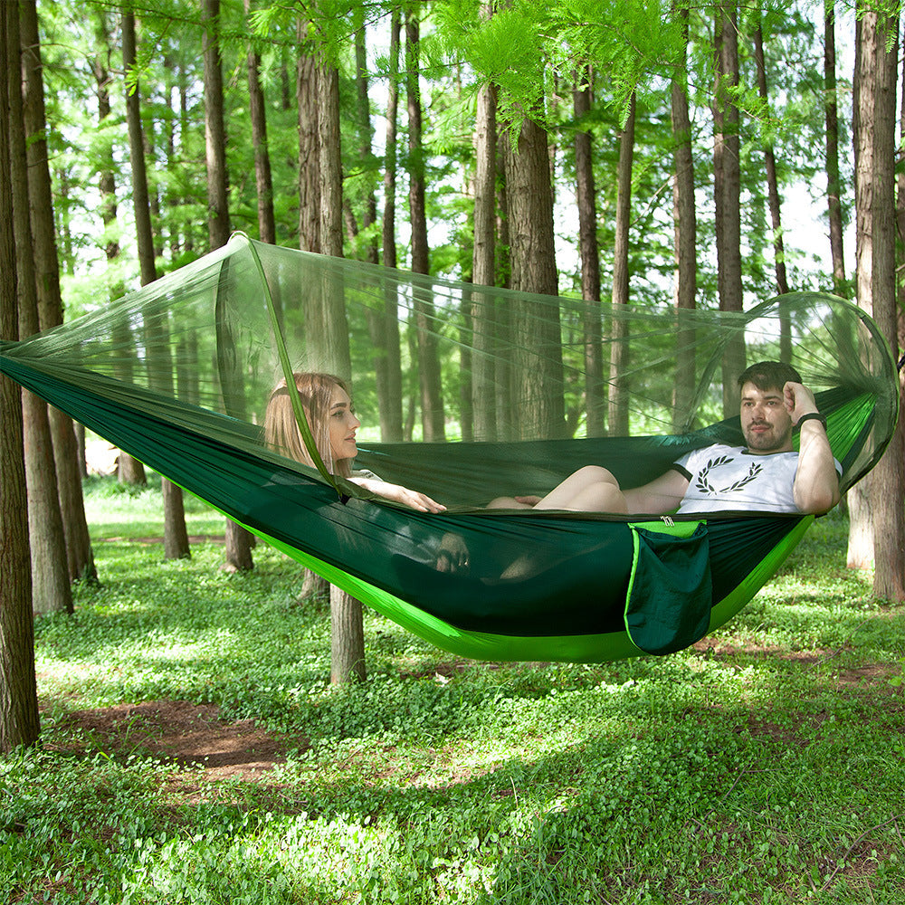 Double hammock outdoor mosquito-proof