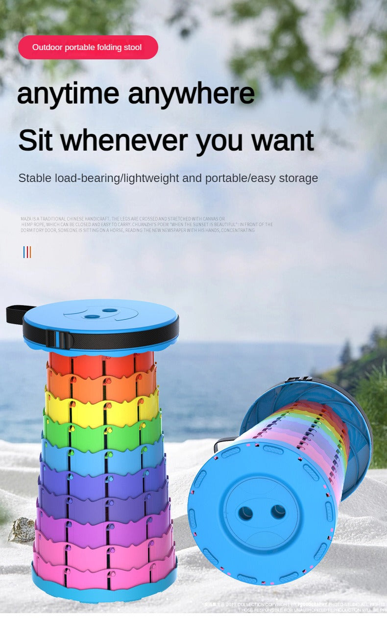 2023 Upgraded Retractable Folding Stool