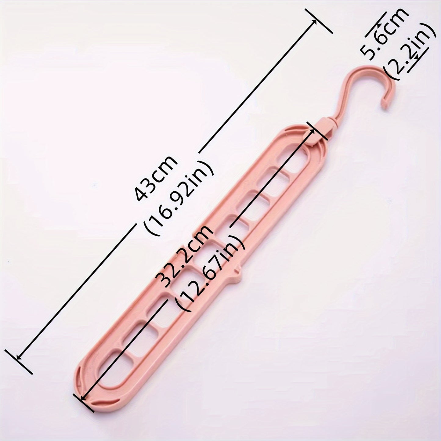 1pc 9 Hole Hanger, Multifunctional And Creative, Rotatable, Foldable, Clothes Storage And Drying Hanger, Horizontally And Vertically Dual Use, Space Saving Hanger, Wardrobe Organizer, Bedroom Accessories, Home Organization And Storage Supplies