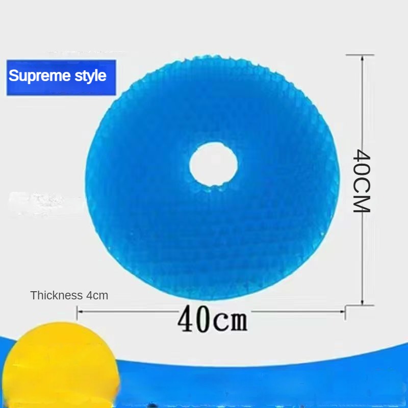 Honeycomb gel cushion, round, long sitting, not tired, car seat, soft ice cushion, office, household stool, buttocks, cool pad