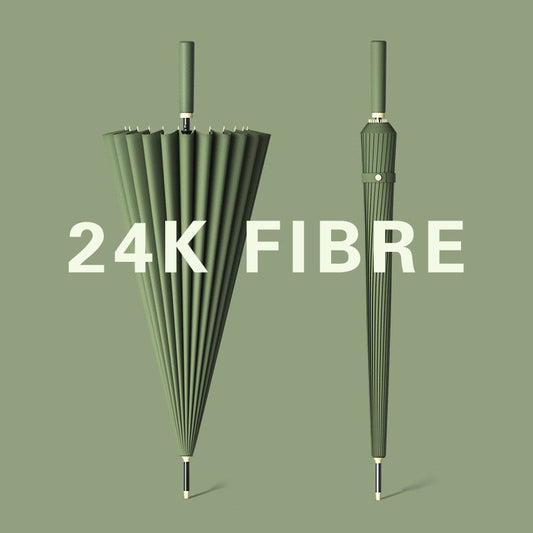 24-bone umbrella with long handle with enlarged