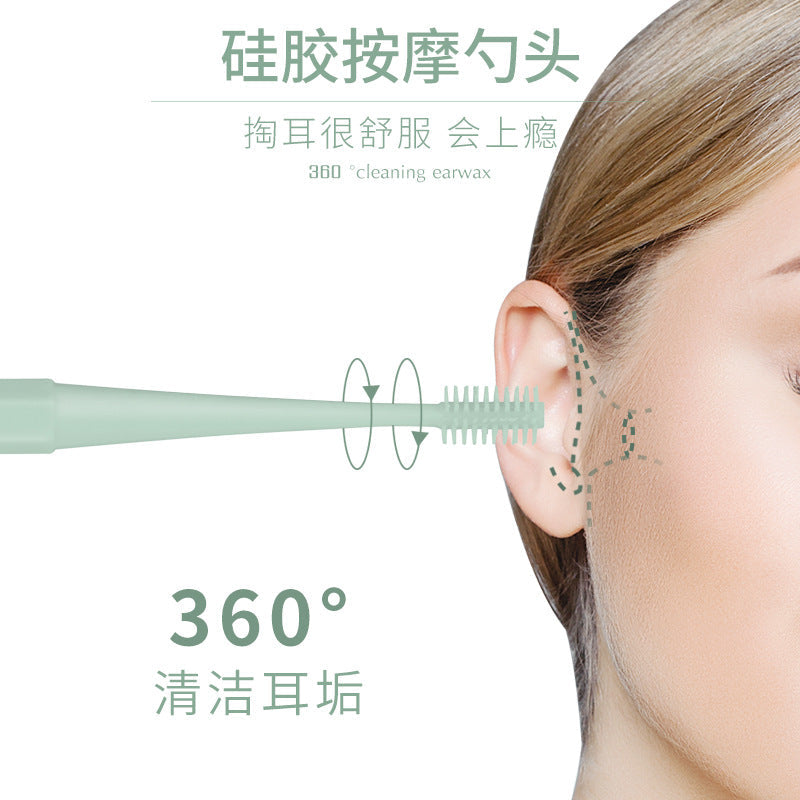 Ear Picker Spoon Double Head Massage Ear Scoop Tool set