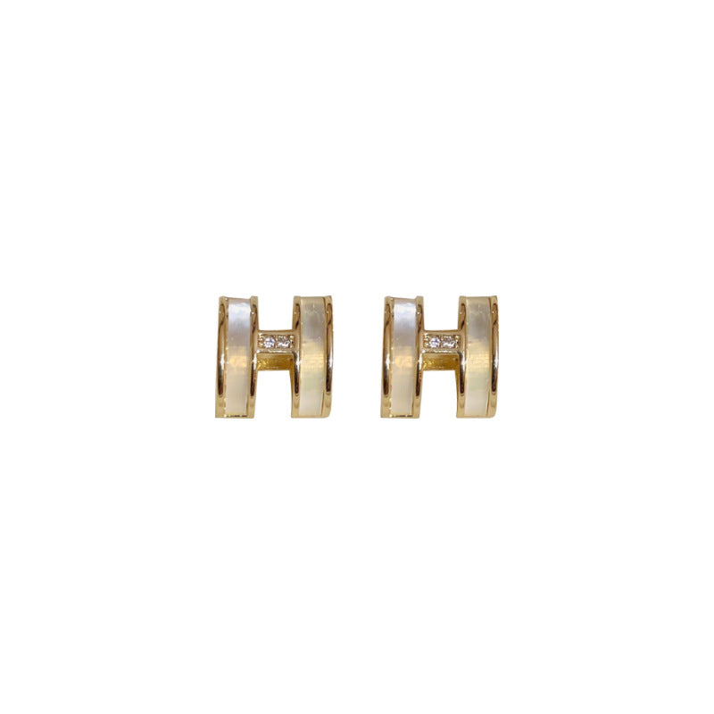 South Korea high-class sense of light luxury earrings