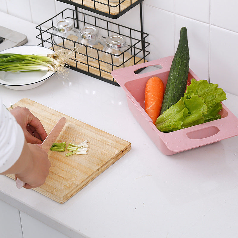 Home Kitchen Plastic Sink Shelf,  Sink Drainage Basket