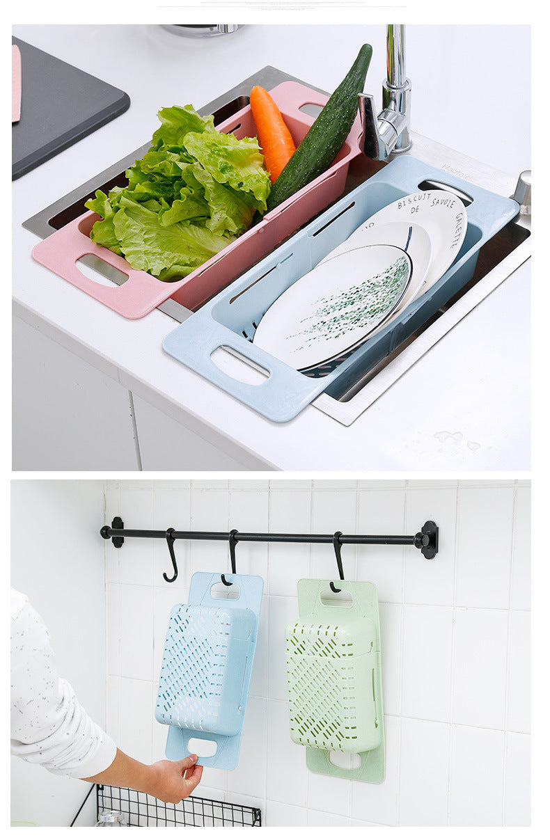 Home Kitchen Plastic Sink Shelf,  Sink Drainage Basket