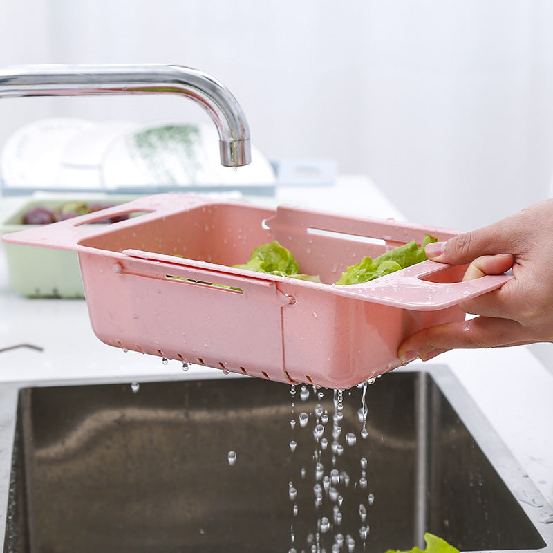 Home Kitchen Plastic Sink Shelf,  Sink Drainage Basket