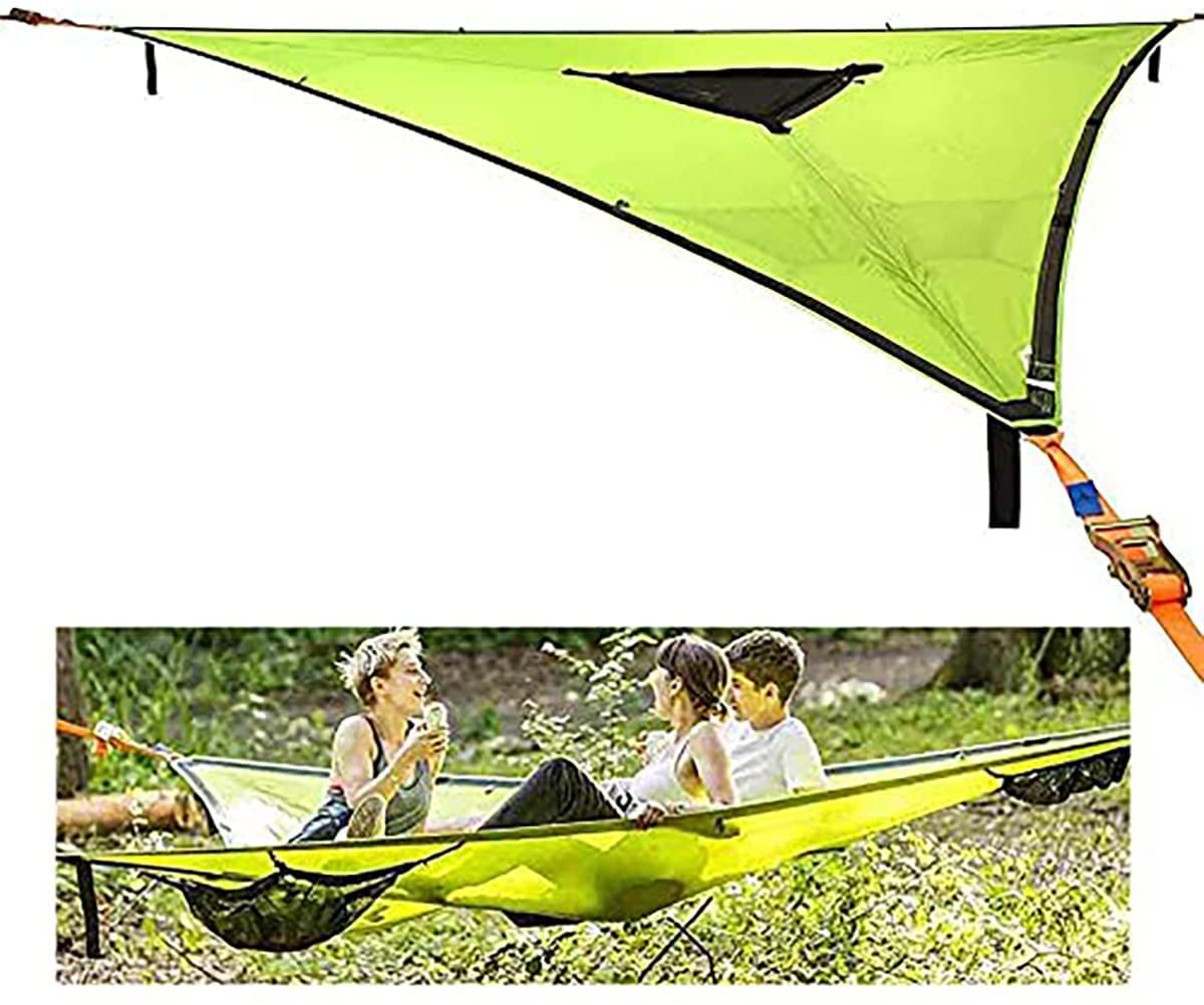 Outdoor triangular hammock portable hammock hanging tree tent