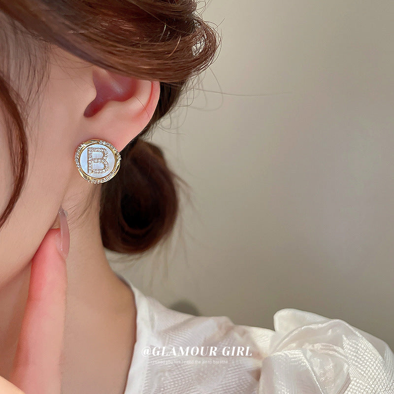 South Korea high-class sense of light luxury earrings