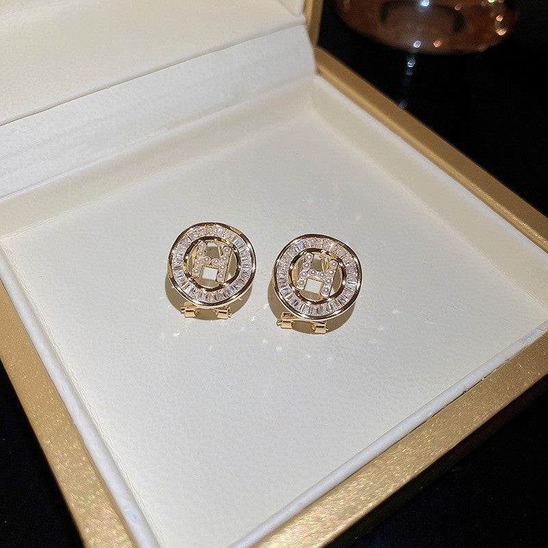 South Korea high-class sense of light luxury earrings