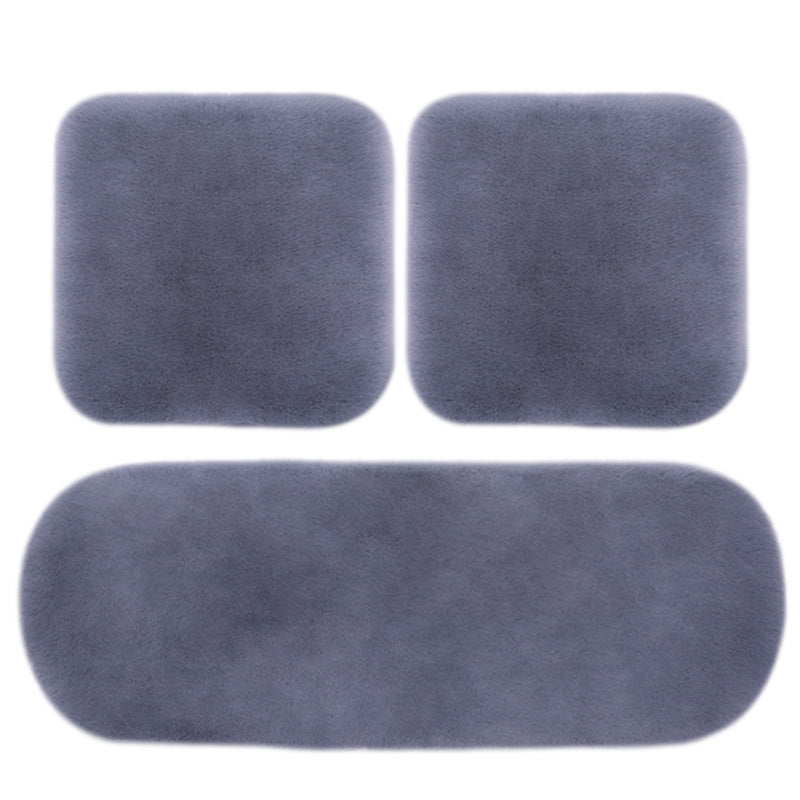 Winter Car Seat Cushion Plush Three-Piece Set
