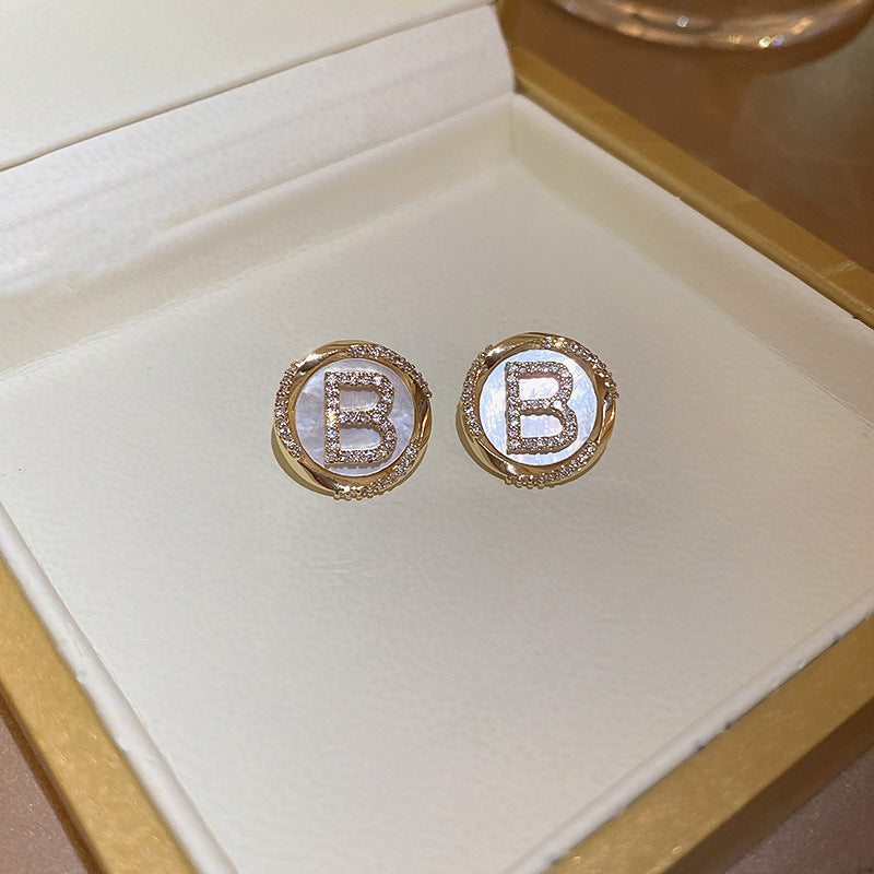 South Korea high-class sense of light luxury earrings