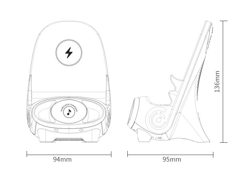 Mini Chair awireless Fast Charger  Phone Holder