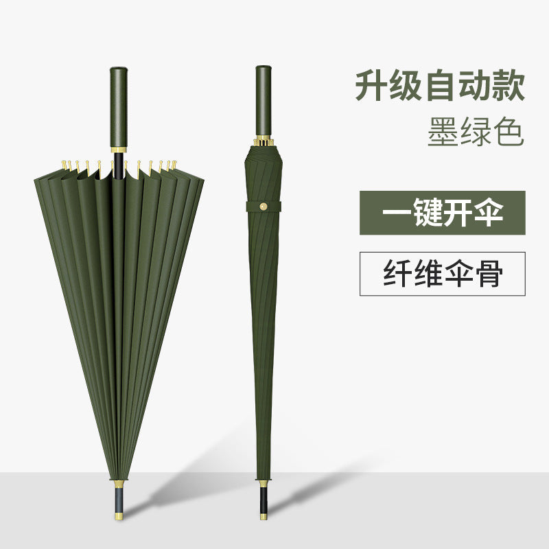 24-bone umbrella with long handle with enlarged