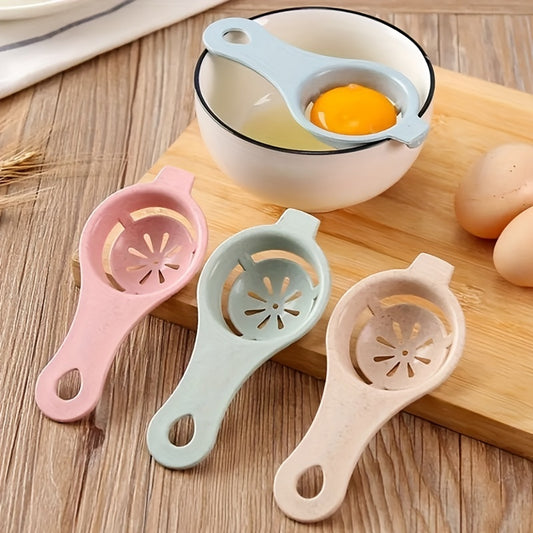 1pc, Egg White Separator - Plastic Kitchen Tool for Easy Yolk and White Separation