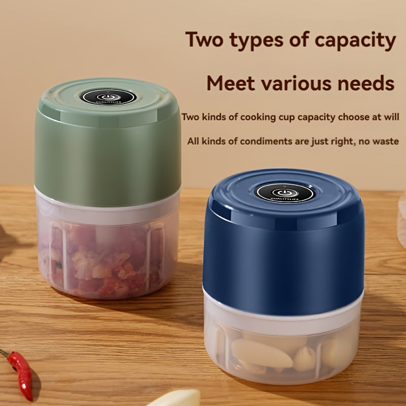 1pc/1 set, Multifunctional Electric Garlic Chopper and Vegetable Cutter - Wireless Grinder and Food Processor for Kitchen Gadget