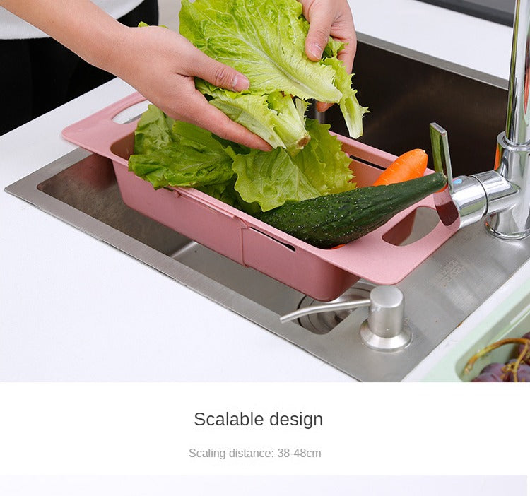 Home Kitchen Plastic Sink Shelf,  Sink Drainage Basket