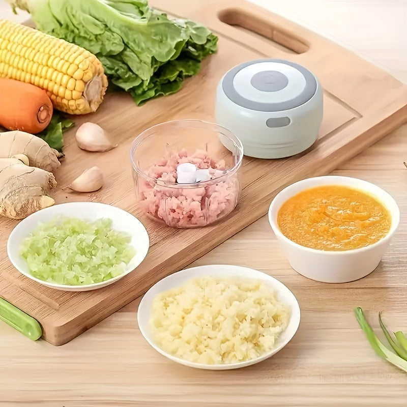 100/250ml Electric Mini Garlic Chopper USB Meat Grinder Garlic Masher Machine Sturdy Durable Crushed Ginger Vegetable Crusher Kitchenware