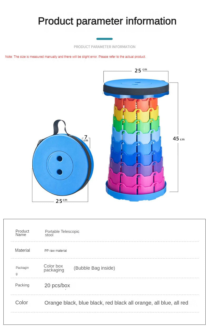 2023 Upgraded Retractable Folding Stool