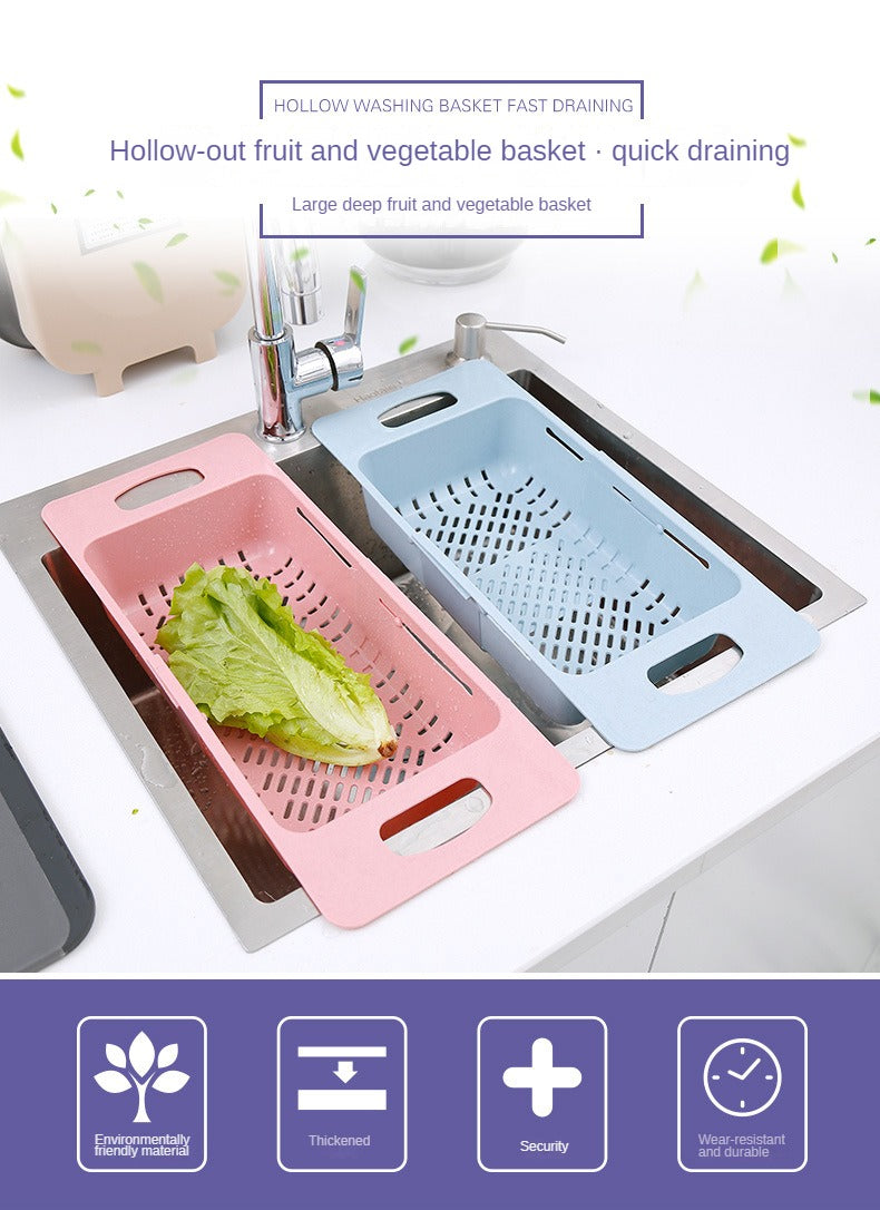 Home Kitchen Plastic Sink Shelf,  Sink Drainage Basket