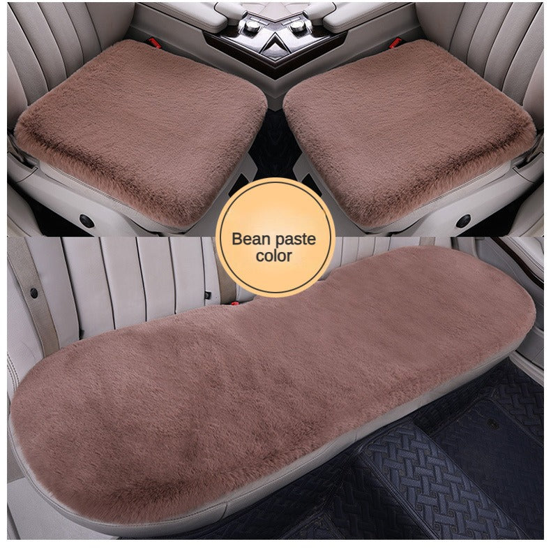 Winter Car Seat Cushion Plush Three-Piece Set