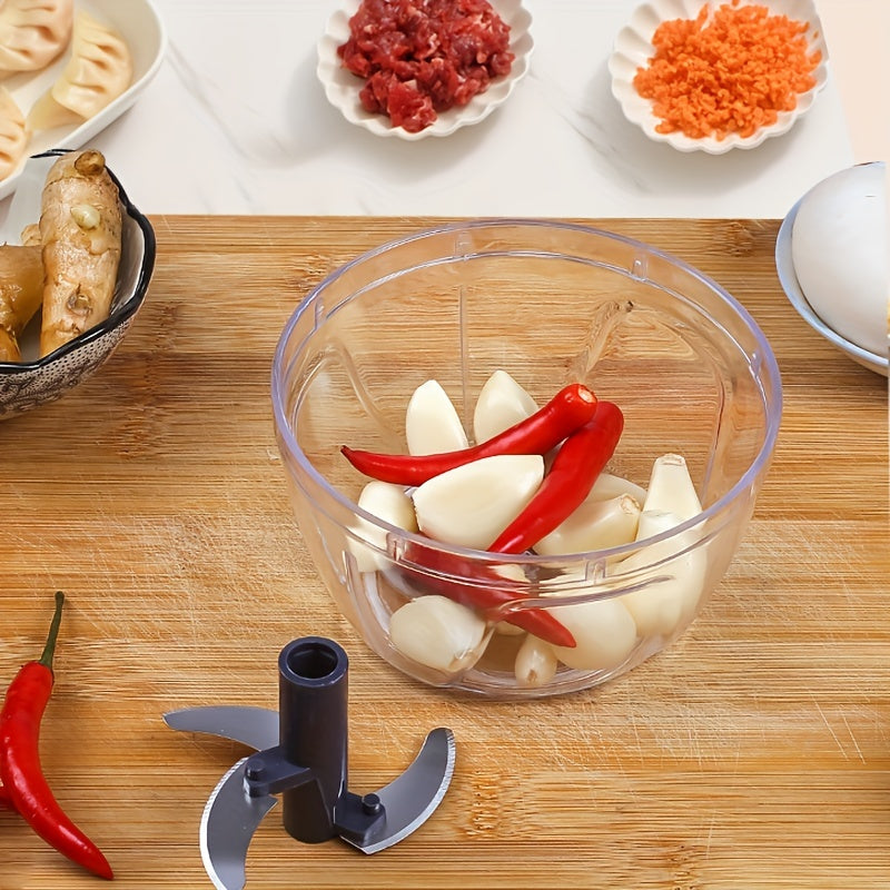1pc, Vegetable Cutter, Multifunctional Garlic Masher, Garlic Grinder, Garlic Crusher, Vegetable Chopper, Creative Fruit Crusher, Manual Garlic Masher, Kitchen Stuff, Kitchen Gadgets