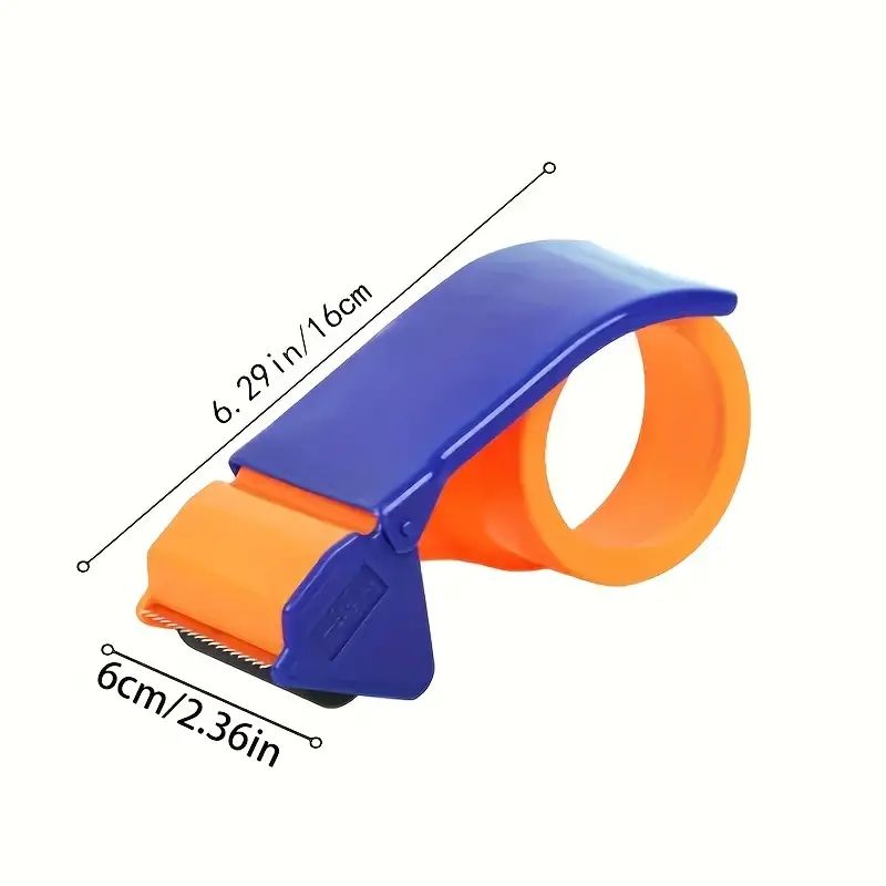 1/2pcs Portable Packing Tape Dispenser, Ergonomic Packing Tape Aid, Shipping Mobile Carton Sealing Tool, Express Packer, Lightweight Handheld Heavy Duty Tape Cutter For Factory, Workshop Packers And Contractors