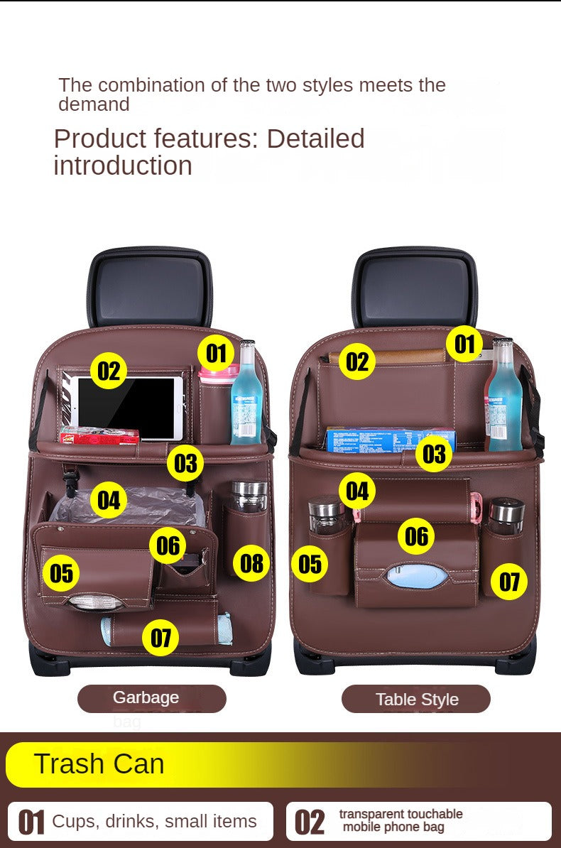 Car foldable table with storage bag