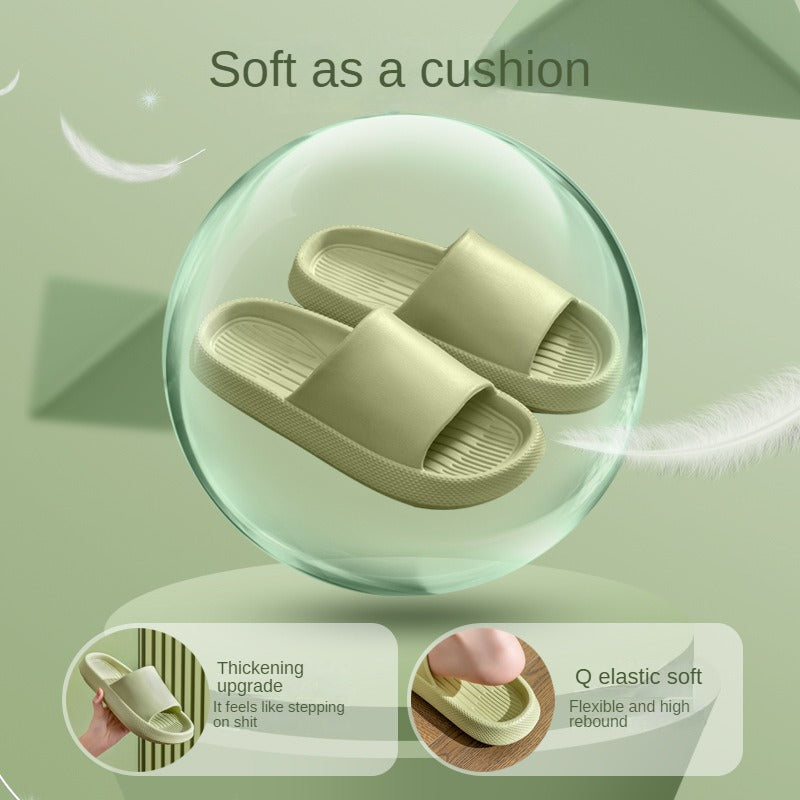 Slippers     Household non-slip slippers Bath Slippers,Cloud Slides Ultra-Comfortable Cushioned Slippers