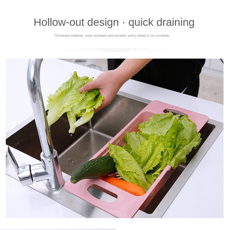 Home Kitchen Plastic Sink Shelf,  Sink Drainage Basket