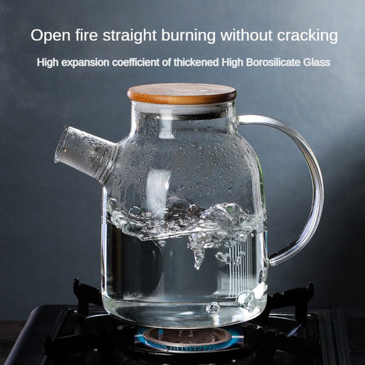 Glass teapot high temperature and cold water bottle