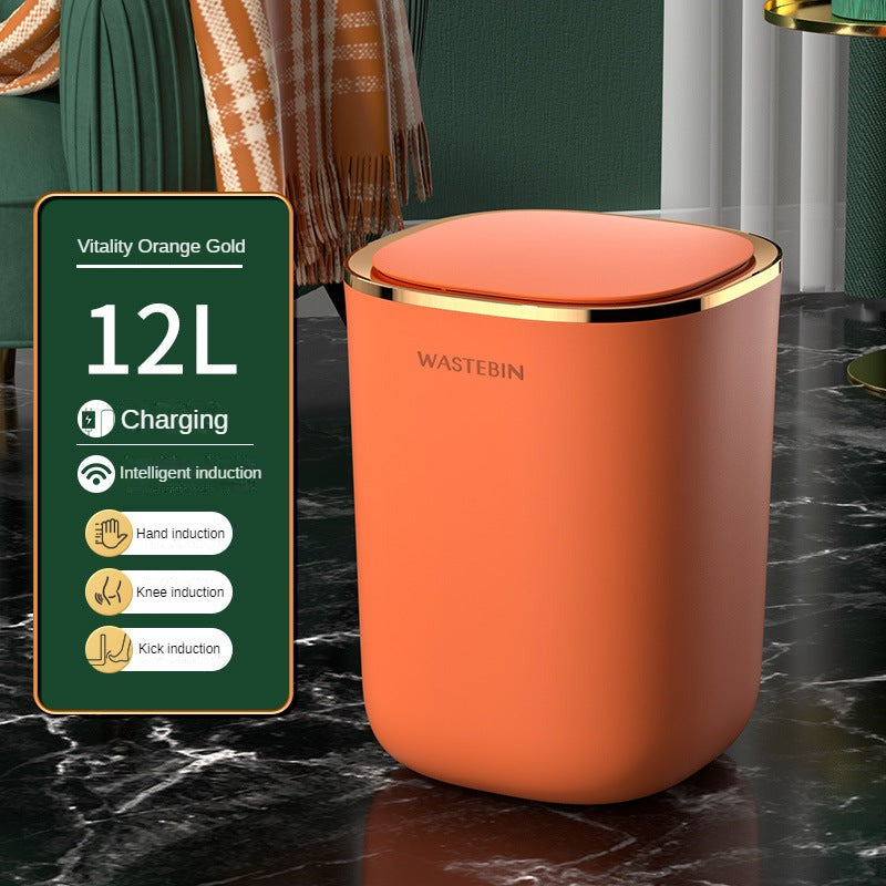 Intelligent trash can induction type fully automatic electric with cover